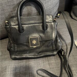 Tory Burch Black Leather Satchel